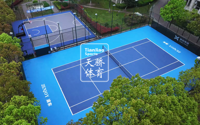 天骄体育匠心筑造！上海浦东慧智云璟GURU大师硬地丙烯酸网球场正式亮相